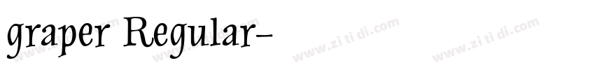graper Regular字体转换